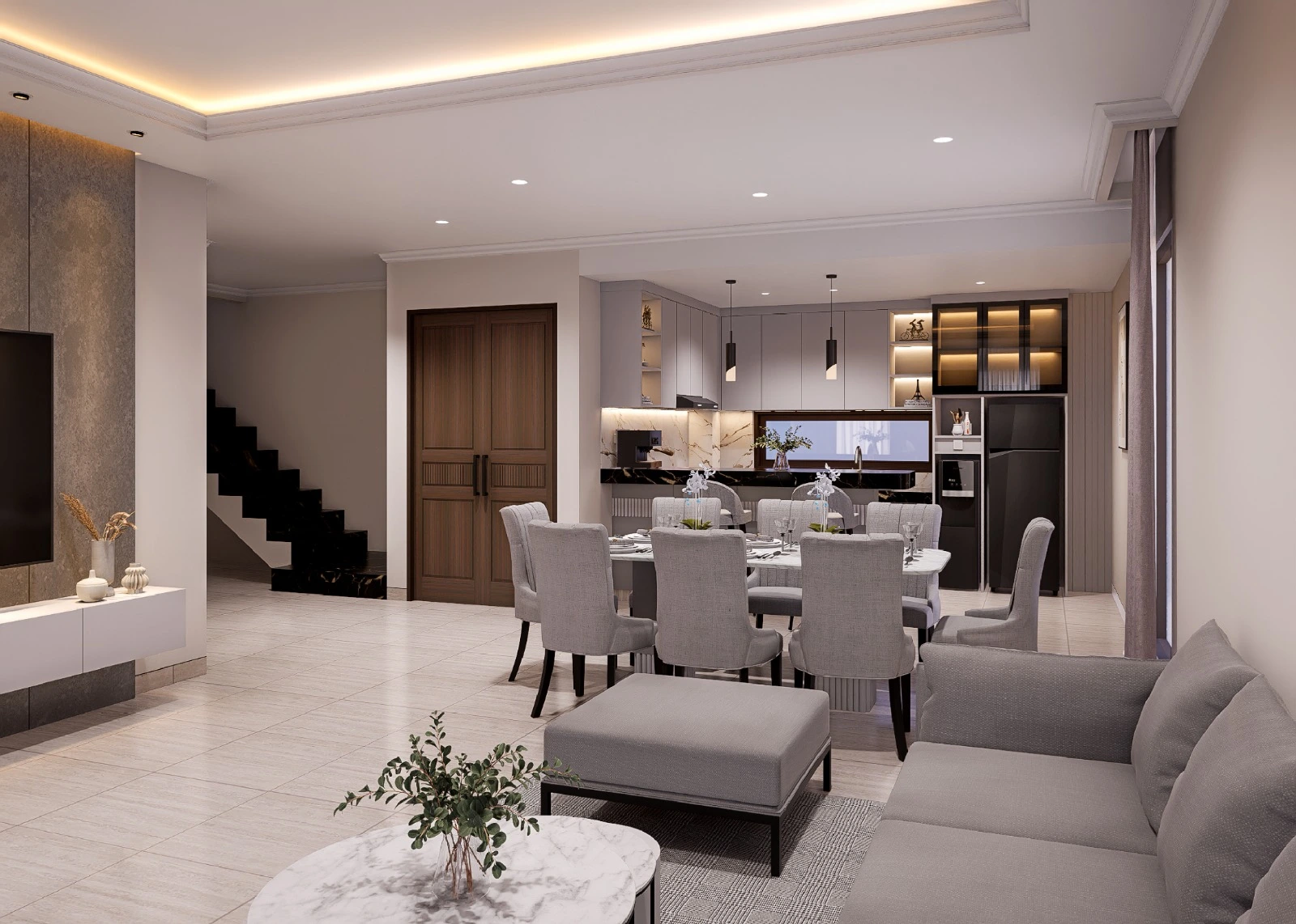 Living Room Interior Custom Bogor – Dapur Furniture